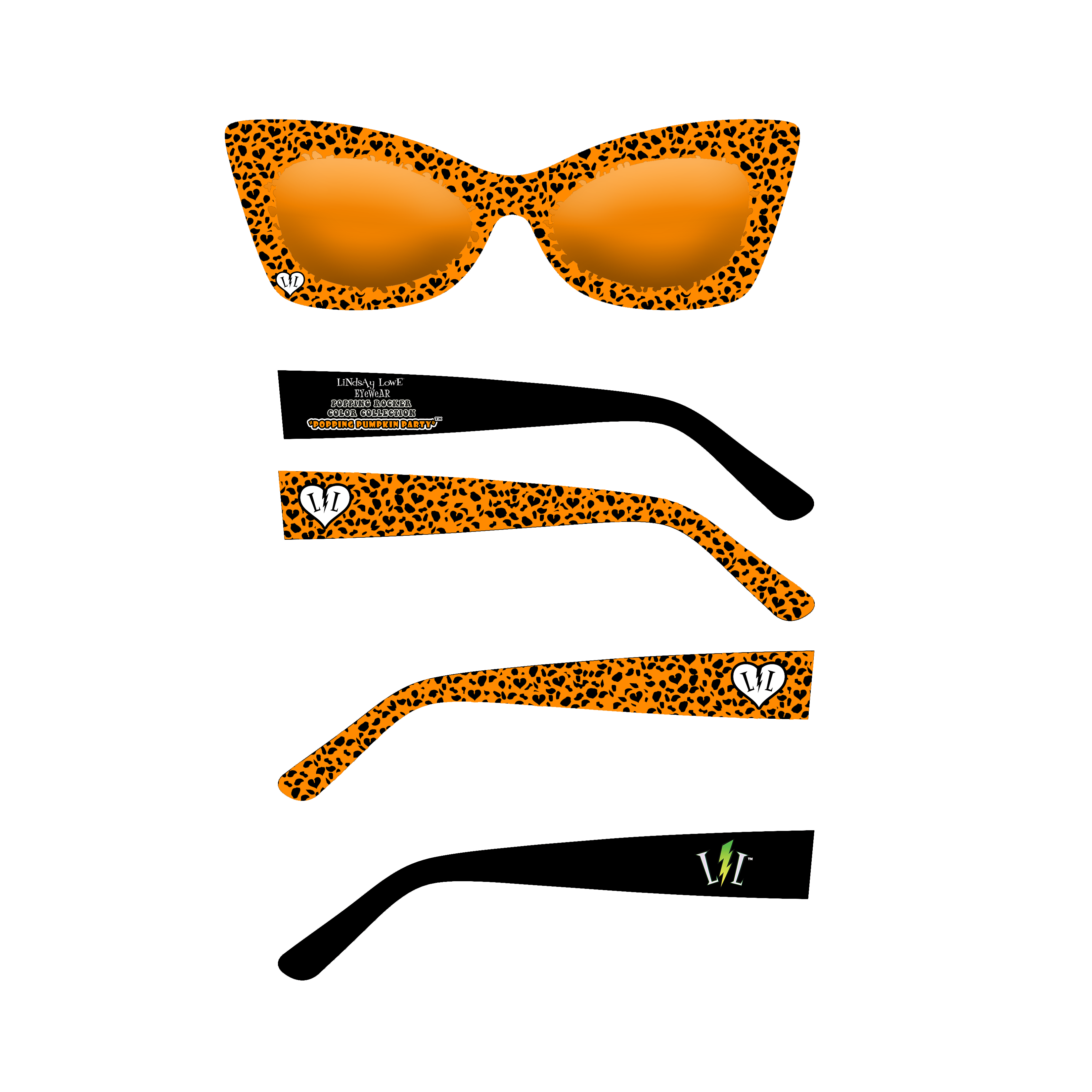 Popping Pumpkin Party- Orange Spotted