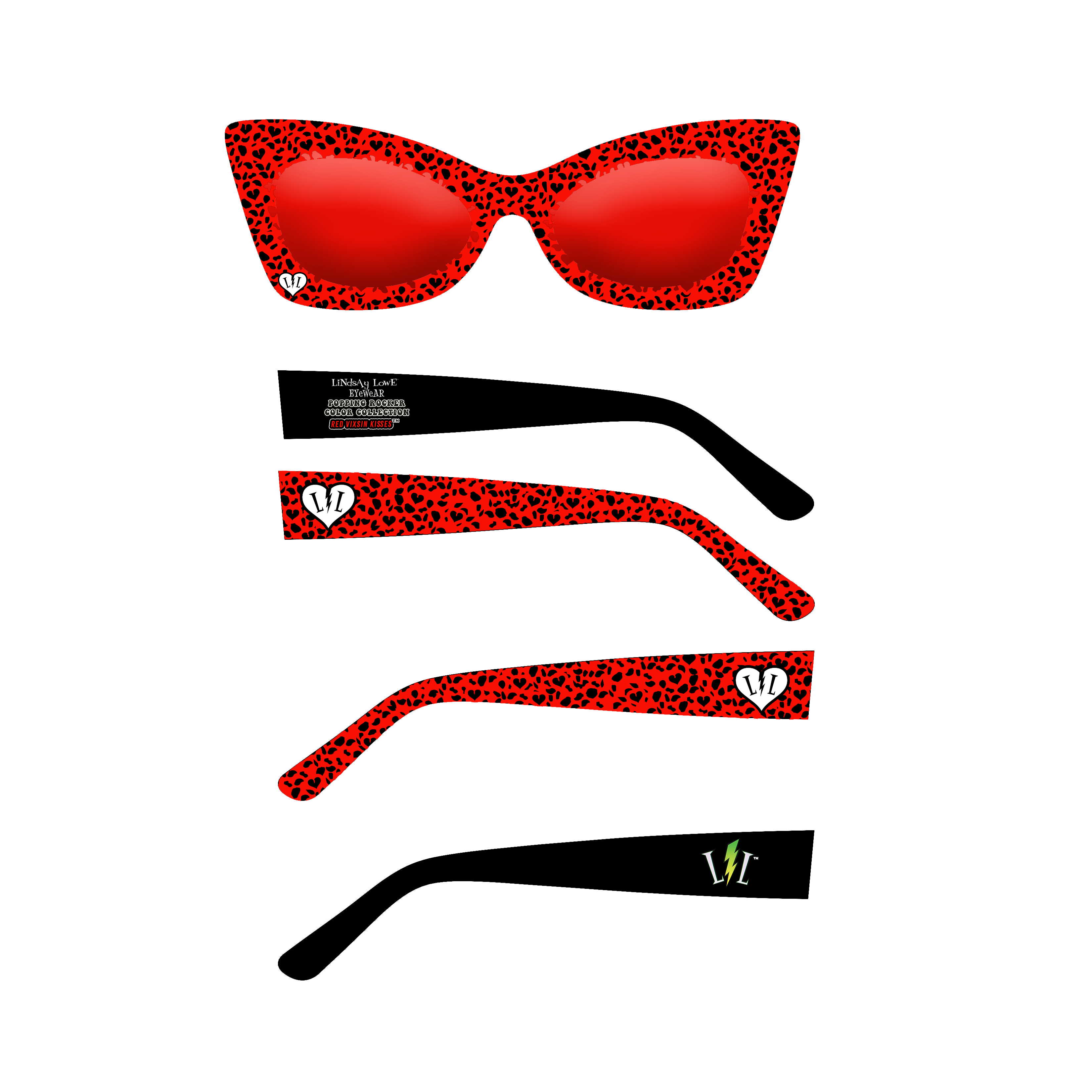 Red Vixsin Kisses- Red Spotted